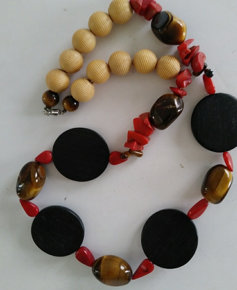 Tigers Eye Statement Necklace